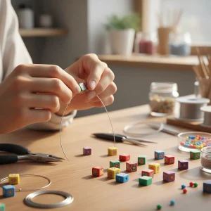 Mostacillas Para Hacer Pulseras Flores Cuadradas De Colores