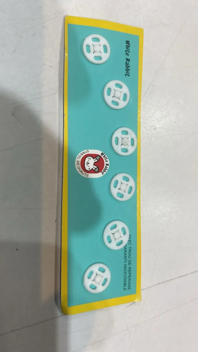 6 Broches Botones A Presión Para Coser A Mano - Imagen 2
