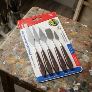 Kit De Espátula De Metal Para Pintura 5 Piezas