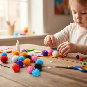 Pompones Colores Con Lurex 20mm Por 30 Piezas