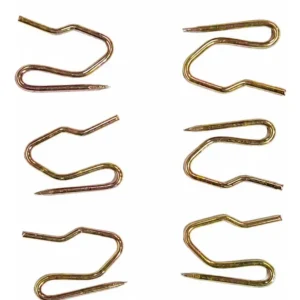Pack 10 Ganchos De Cortina Metal Bronce 2.5 Cm