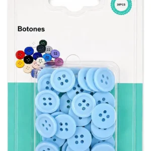 Pack De Botones De 1.5cm 30 Unidades Varios Colores