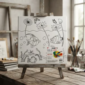 Lienzo Con Dibujos 20x20cm Para Pintar Incluye Tripode