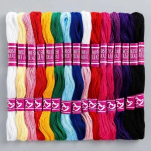 Pack Con 24 Hilos De Bordar Colores Surtidos