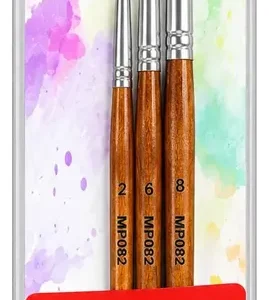 Set De 3 Pinceles De Punta Fina Para Manualidades