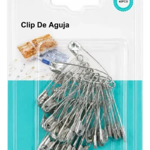 Pack Alfiler De Gancho Plateado De 40 Piezas De 4cm