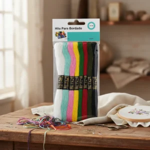 Pack De Hilo Para Bordar 8 Colores