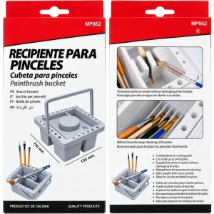 Estuche Recipiente Para Pinceles
