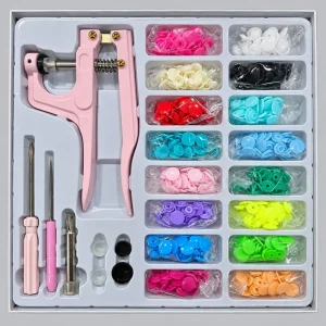 Kit Herramientas Pinza Broche Y Broche Presión Plastico 12mm