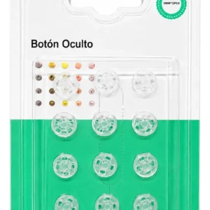 Botones A Presión Transparentes 10 Mm De 12 Piezas