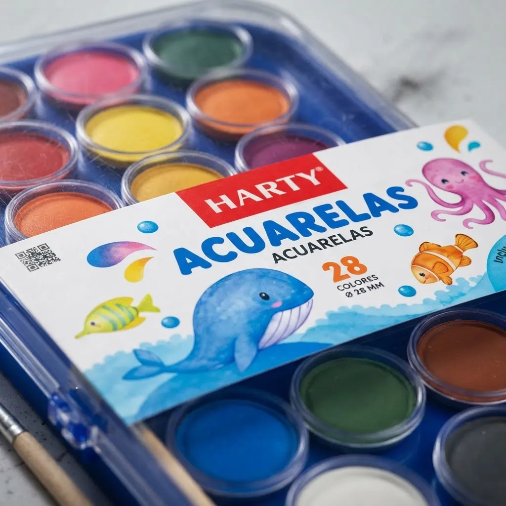 Kit De Acuarelas 28 Colores Incluye Pincel - Imagen 4