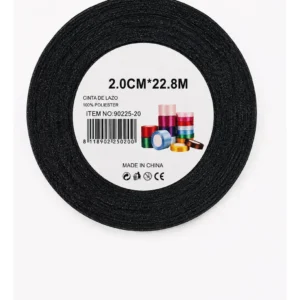 Rollo De Cinta Raso 2cm Varios Colores