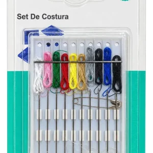 Set De Costura Con Agujas Enhebradas Listas Para Usar