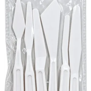 Kit De Espátula De Plastico Para Pintura 6 Piezas