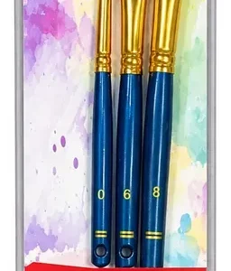 Set De 3 Pinceles Para Manualidades Distintas Medidas