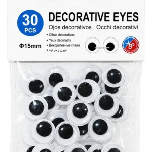 Ojos Decorativos De 15 Mm De 30 Piezas Manualidades