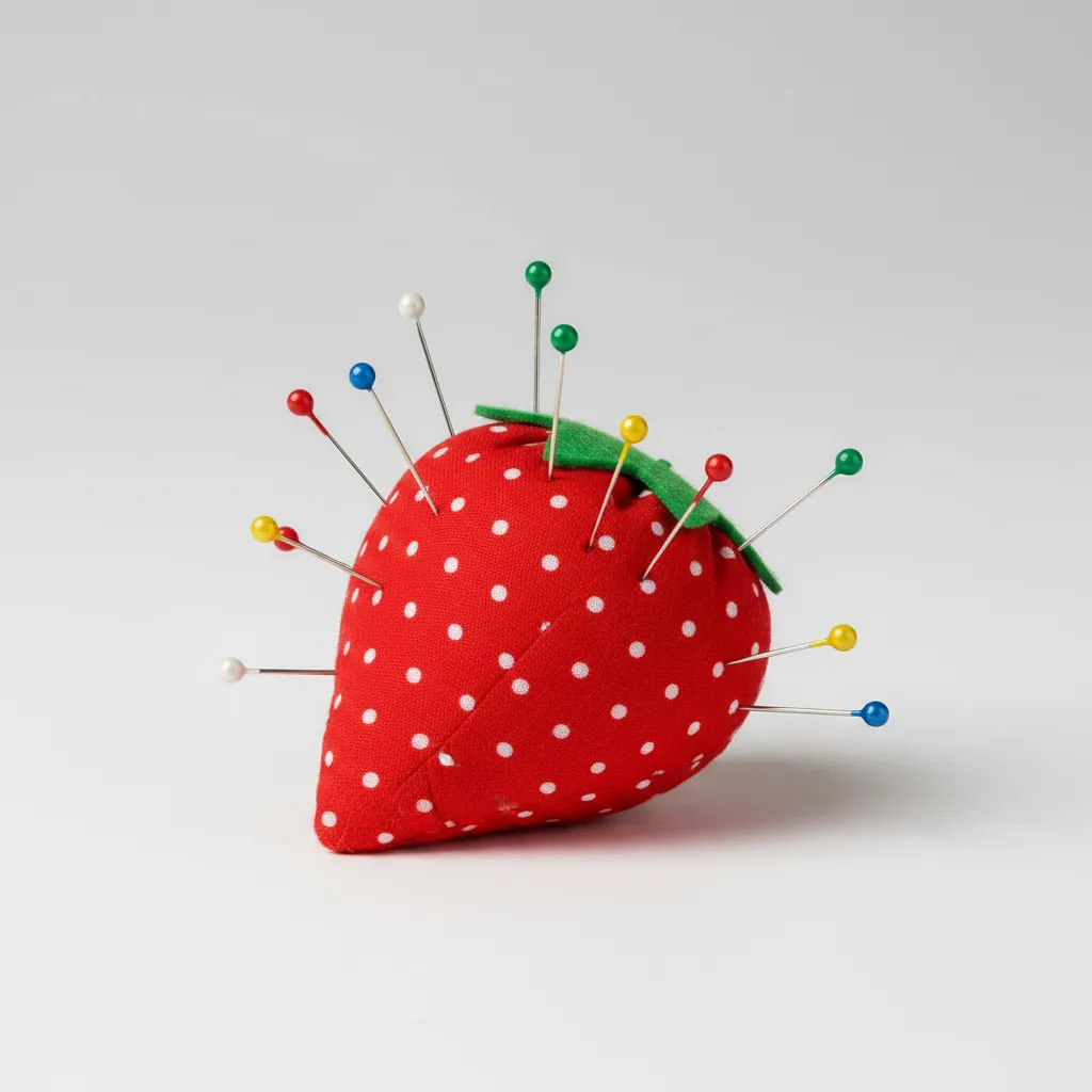 Almohadilla De Alfileres Con Forma De Frutilla - Imagen 4