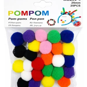 Pompones De Colores De 25mm Para Manualidades