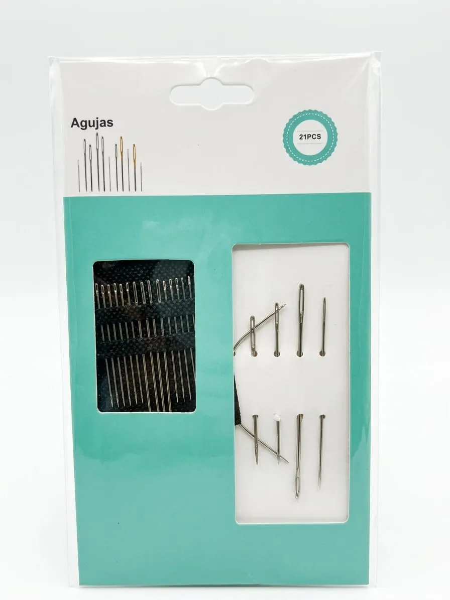 Kit De Agujas De 21 Piezas Varios Tamaños