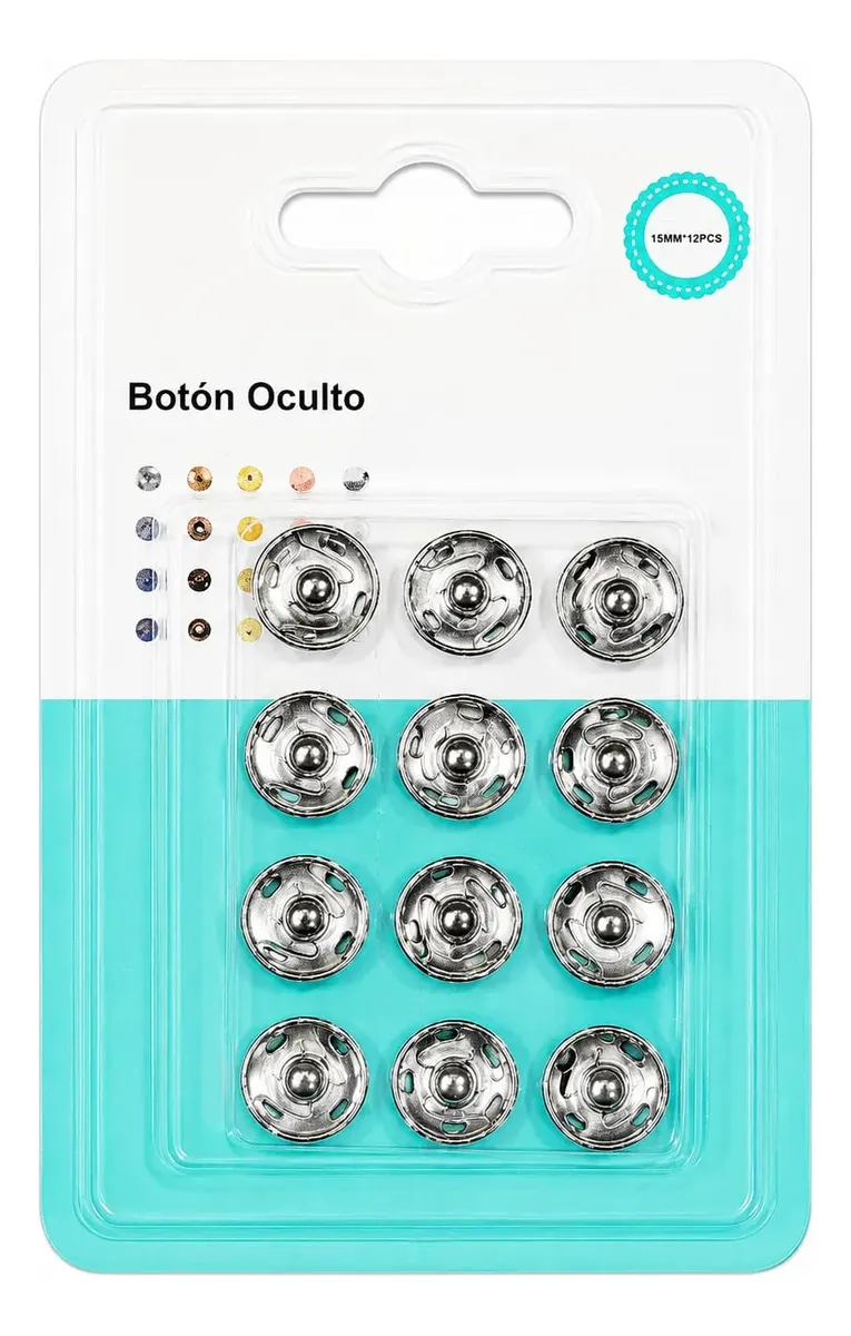 Botón A Presion 15mm Para Ropa