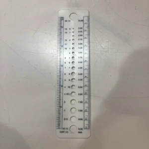 Regla Medidora Y Calibradora De Aguja Tejer