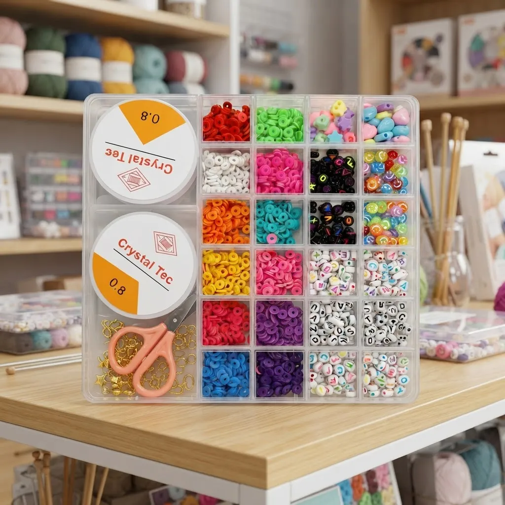 Kit De Accesorios Y Mostacillas Para Hacer Pulseras - Imagen 5