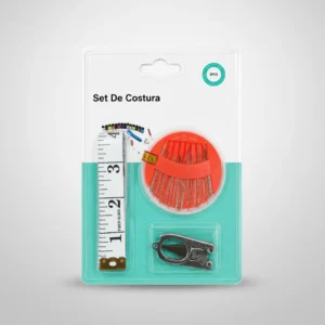 Set De Costura Incluye Centímetro, Tijera Plegable Y Agujas