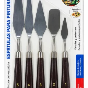 Kit De Espátula De Metal Para Pintura 5 Piezas