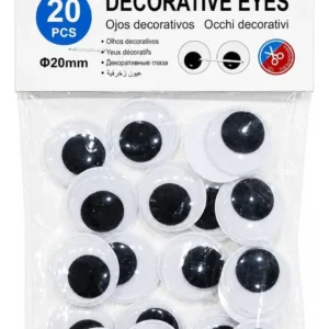 Ojos Decorativos De 20mm De 20 Piezas Manualidades