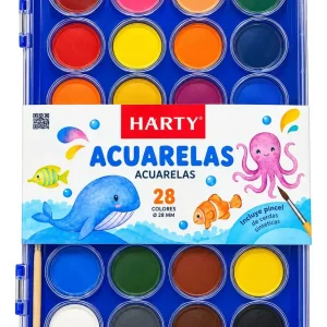 Kit De Acuarelas 28 Colores Incluye Pincel