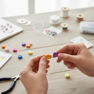 Mostacillas Para Hacer Pulseras Forma De Huellita De Colores
