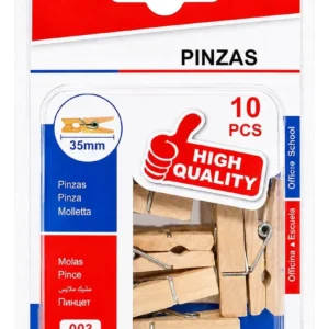 Palillos Broches De Madera Para Colgar Ropa 10 Unidades