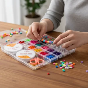 Kit De Accesorios Y Mostacillas Para Hacer Pulseras