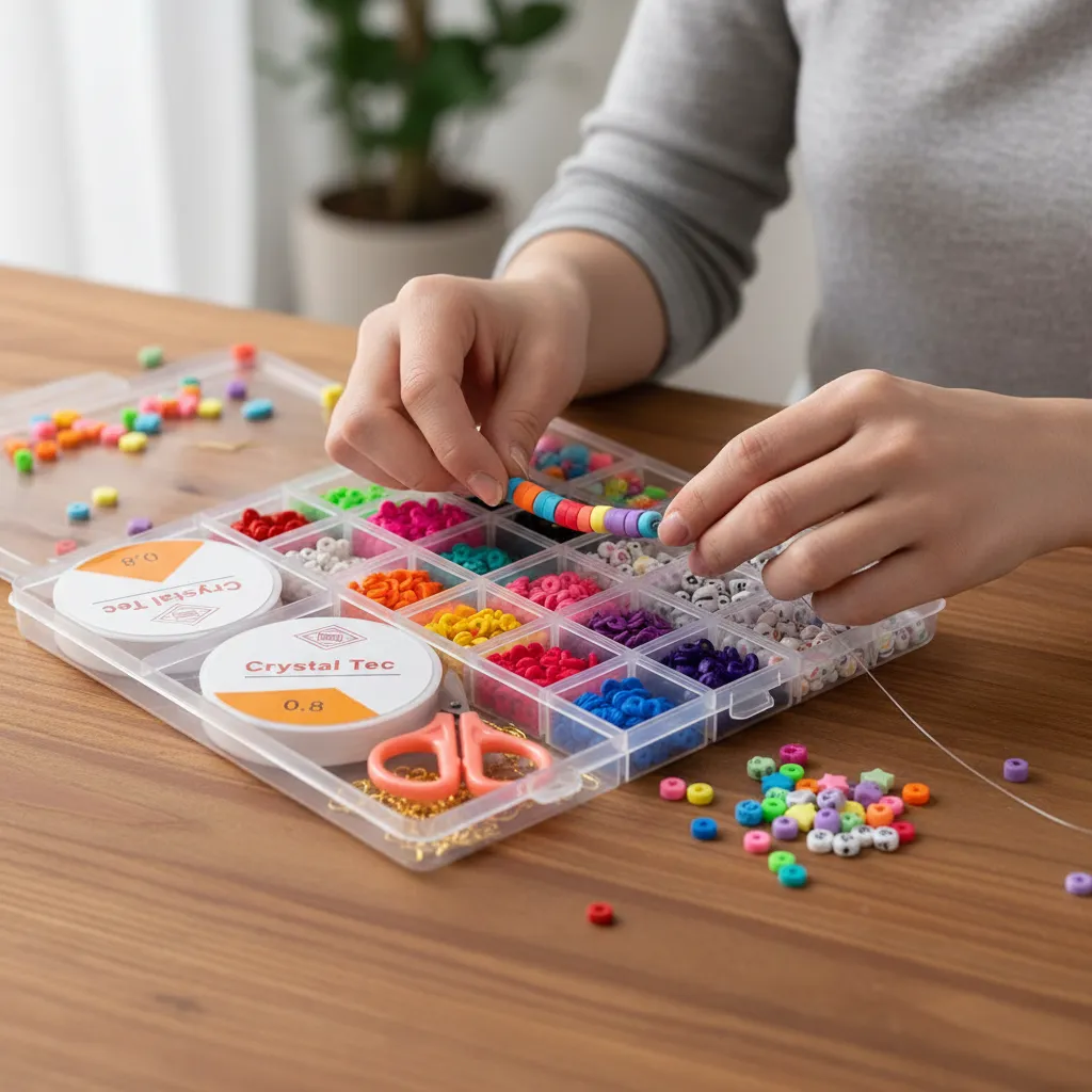 Kit De Accesorios Y Mostacillas Para Hacer Pulseras - Imagen 2