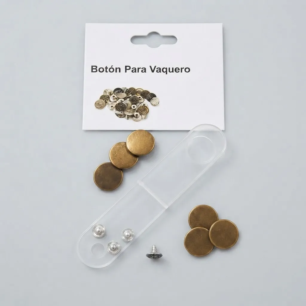 Botón Vaquero 17 Mm Con Accesorio Para Colocar Fácilmente - Imagen 3