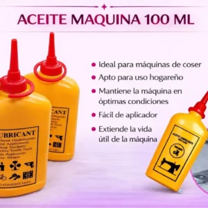 Aceite Para Máquina De Coser Familiar Y Todo Uso 100 Cc