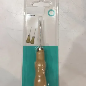Punzon 325 Mango De Madera Puntero Para Perforar
